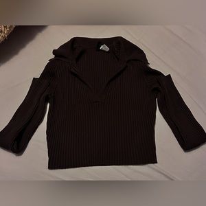 H&M long sleeve crop top